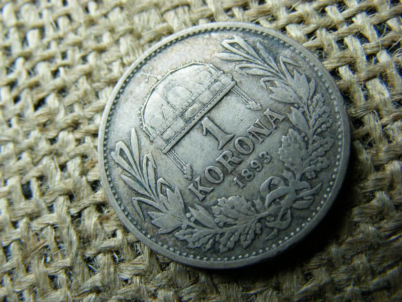 Ezüst 1 korona, 1893, KB