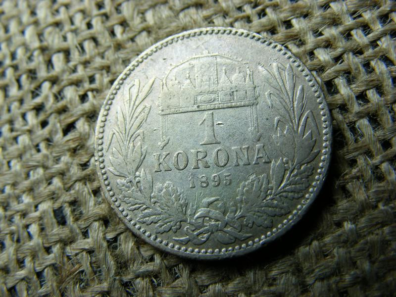 Ezüst 1 korona, 1895, KB