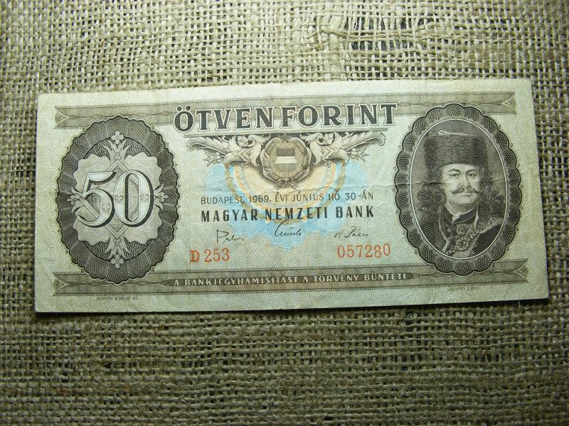 50 forintos bankjegy, 1969