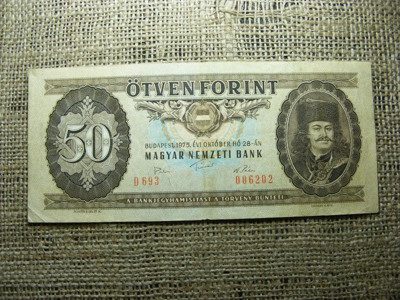 50 forintos bankjegy, 1975