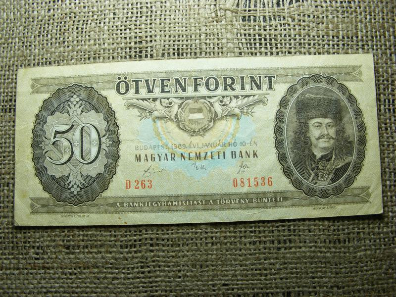 50 forintos bankjegy, 1989