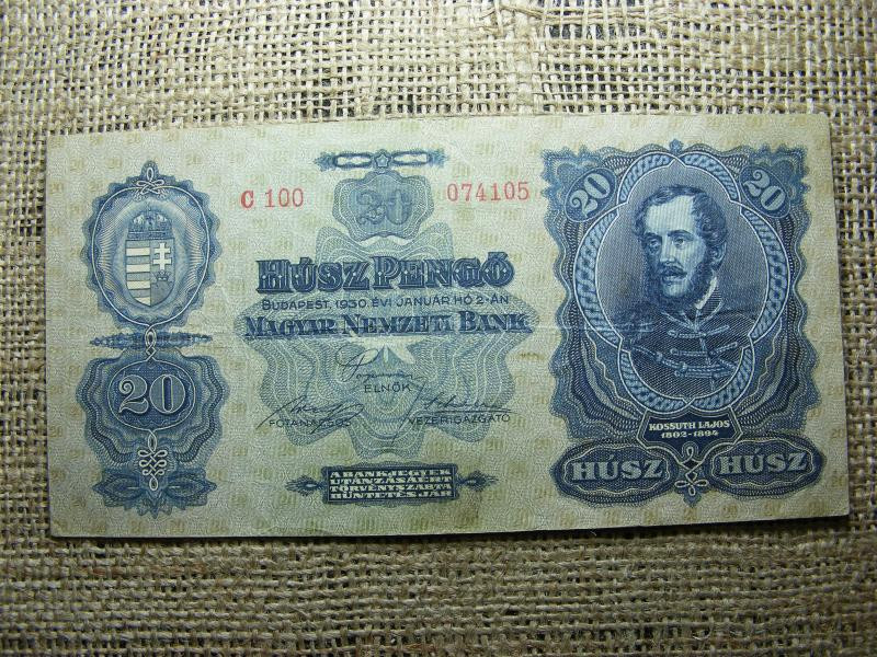 20 pengő, 1930, Magyarország
