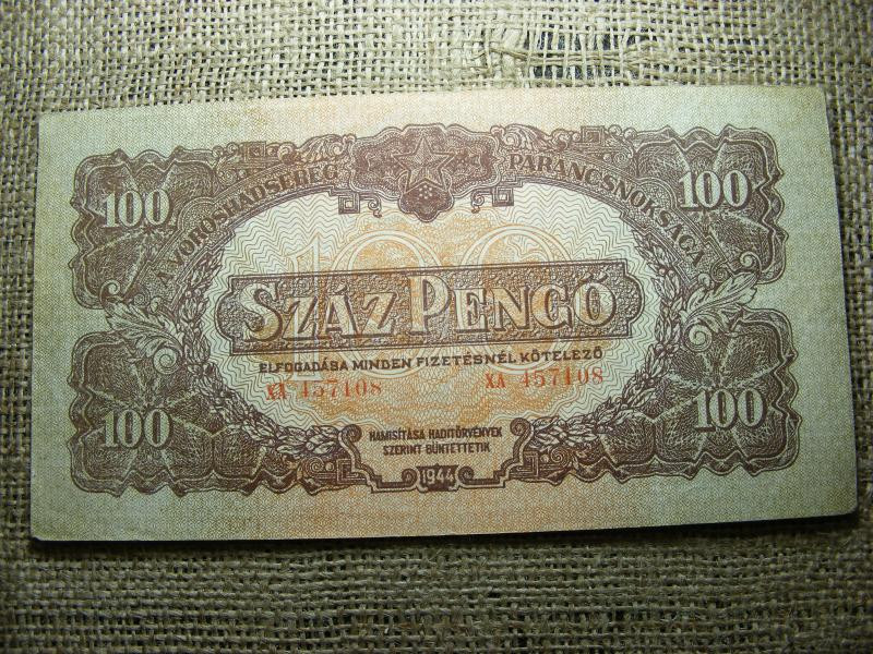 100 pengő, 1944, Magyarország