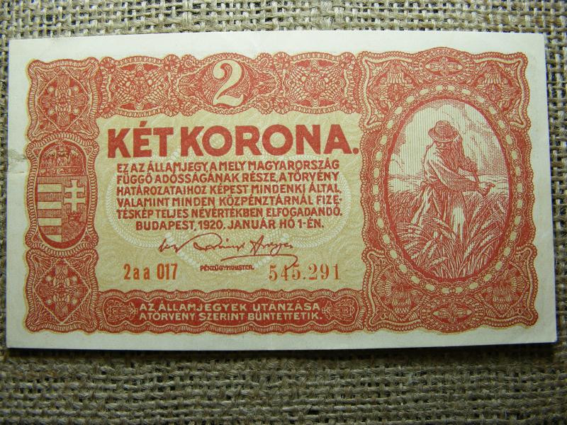 2 korona bankjegy, 1920