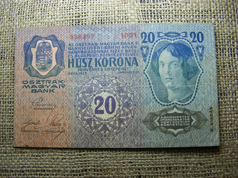 20 korona, 1913, Osztrák–Magyar bankjegy