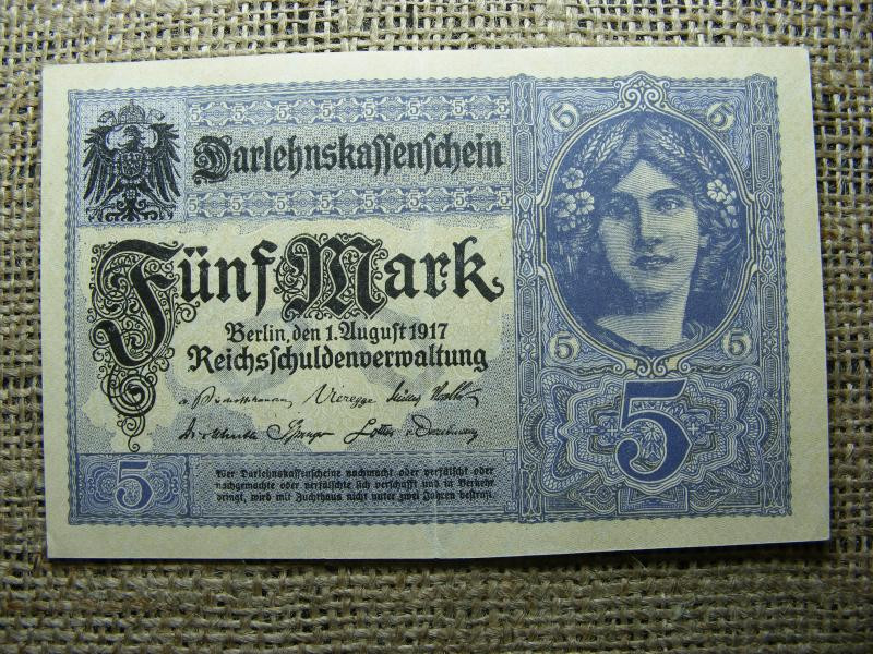 Birodalmi 5 márka, 1917