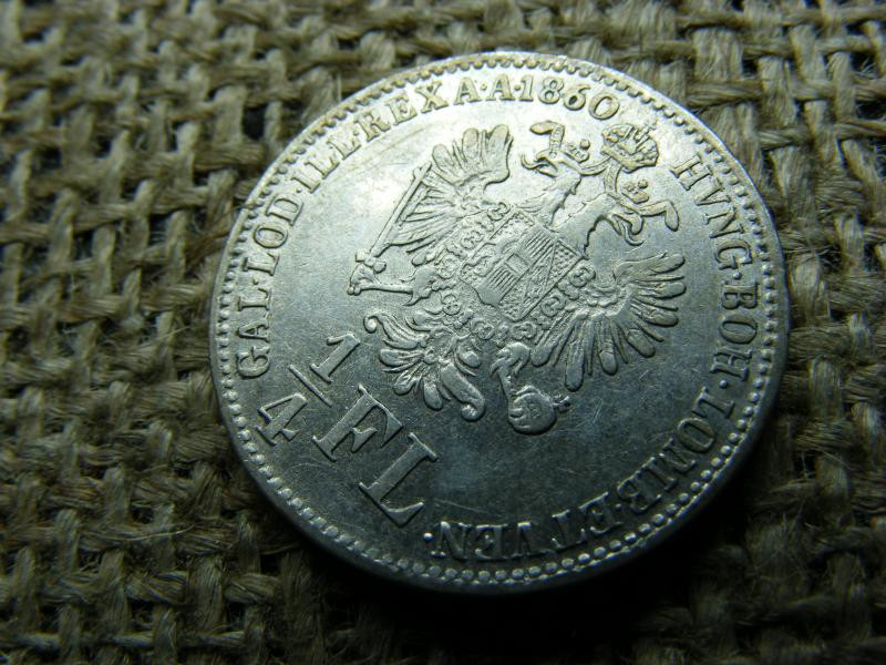 Ezüst 1/4 florin, 1860, B