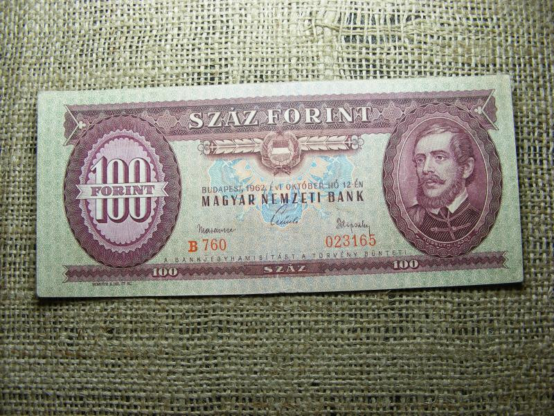 100 forintos bankjegy, 1962