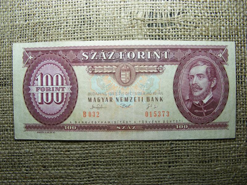 100 forintos bankjegy, 1993