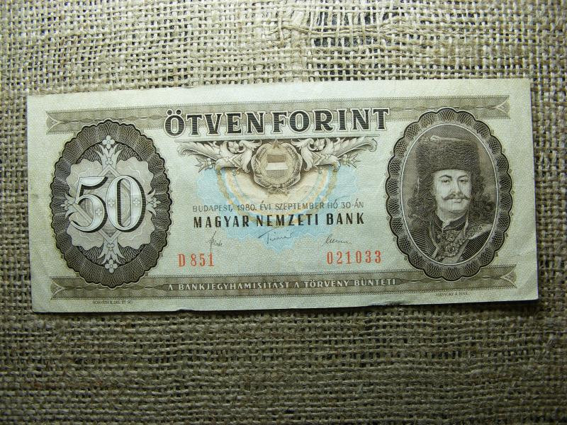 50 forintos bankjegy, 1980