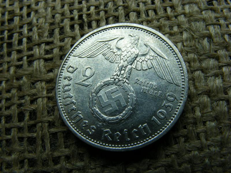 Birodalmi ezüst 2 márka, 1939, A