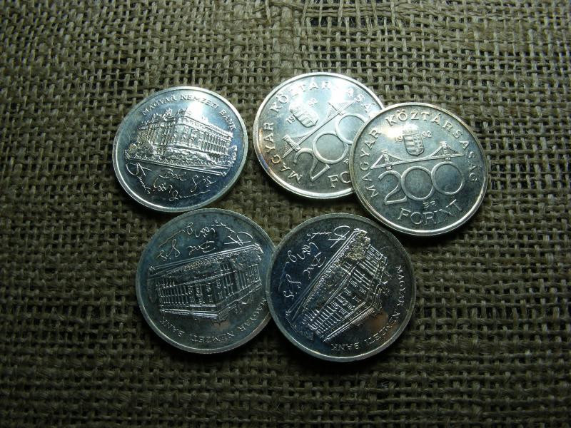 Ezüst 200 forintos érme, 1992, extra állapot