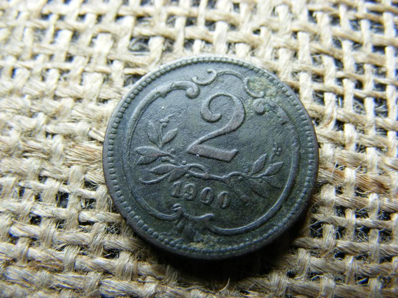 2 Heller, 1900, Korona