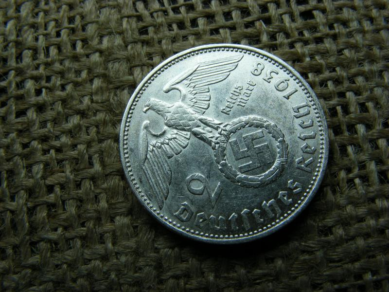 Birodalmi 2 márka, 1938 E, ezüst
