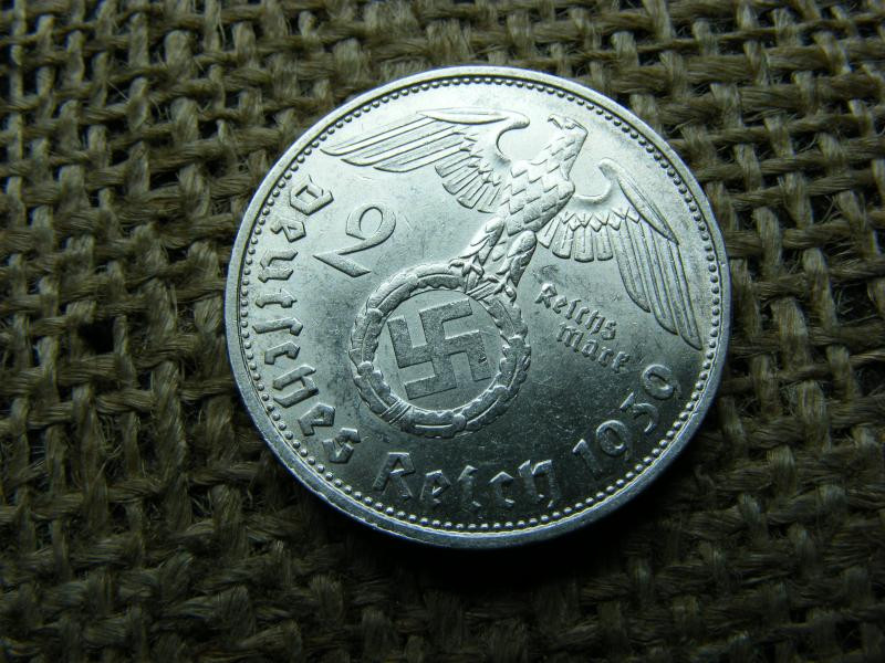 Birodalmi 2 márka, 1939, ezüst