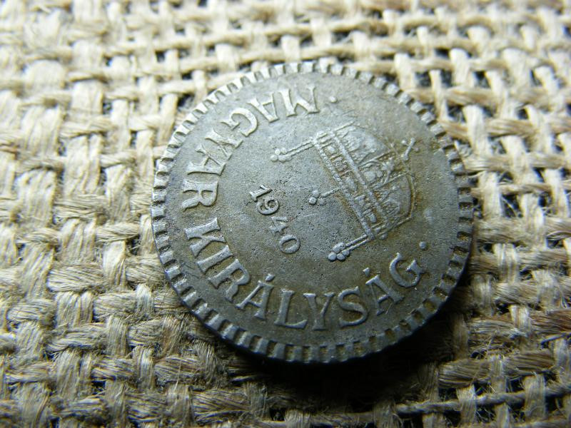 2 fillér 1940, rovátkolt vas