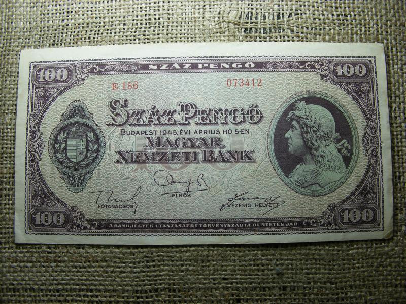 100 pengő, 1945, Magyarország