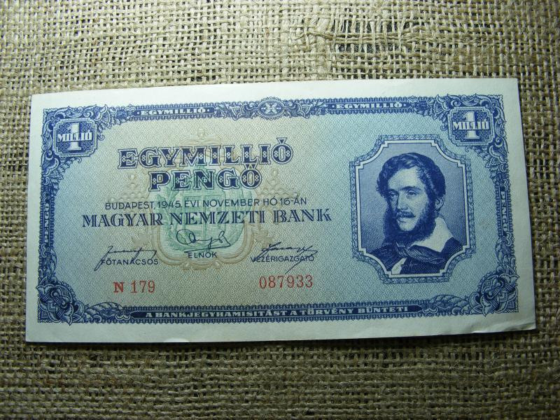 Egymillió pengő, 1945, Magyarország