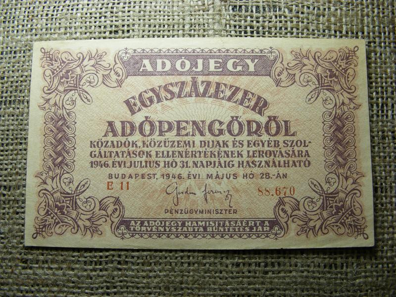 Százezer Adópengő, 1946
