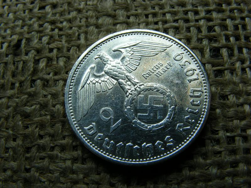 Birodalmi 2 márka, 1939 A, ezüst