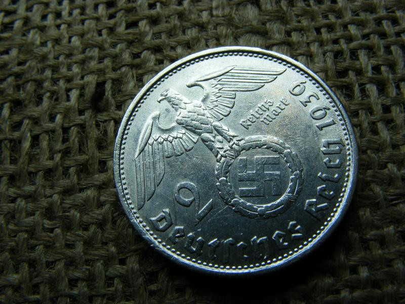 Birodalmi 2 márka, 1939 B, ezüst