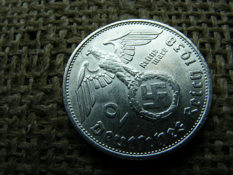 Birodalmi 2 márka, 1938, ezüst
