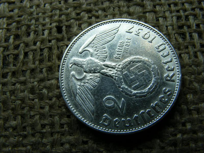 Birodalmi 2 márka, 1937, ezüst
