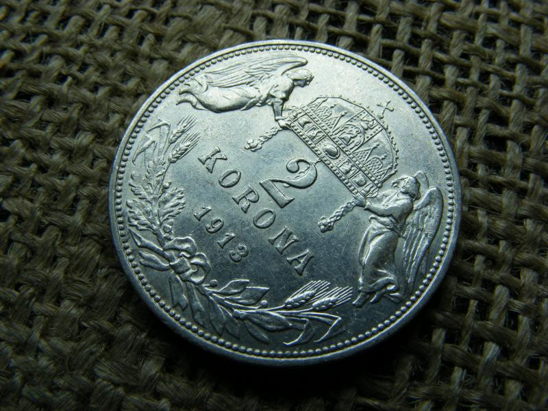 Ezüst 2 korona, 1913, KB