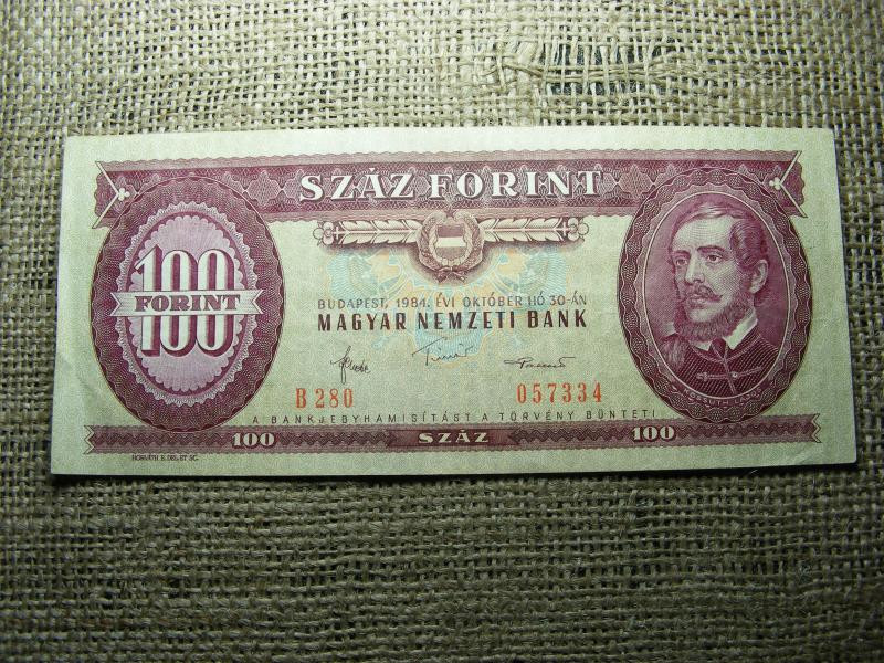 100 forintos bankjegy, 1984
