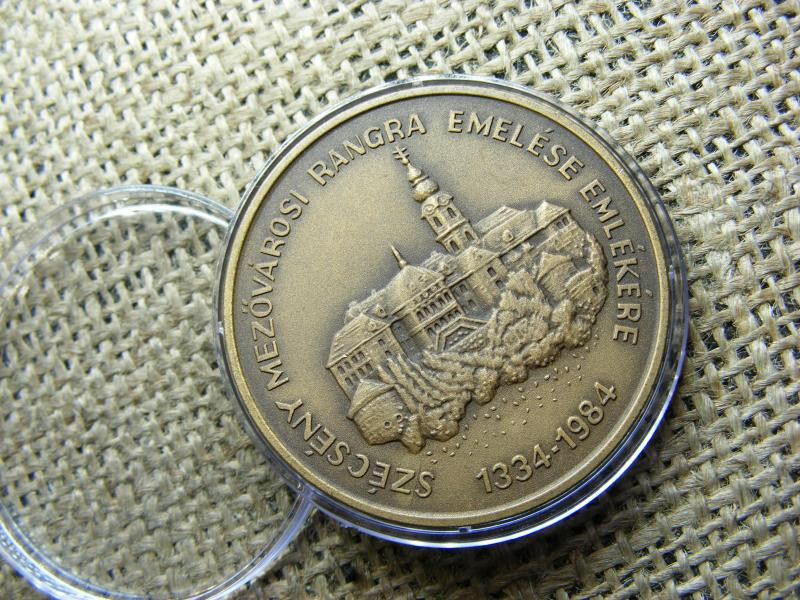 Bronz emlékérem, Szécsény 1334-1984