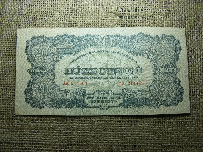 20 pengő, 1944, VH