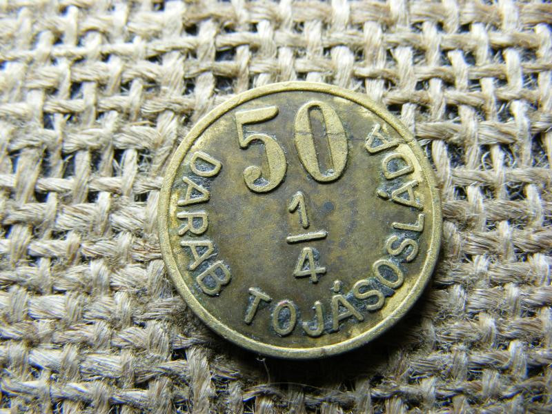 50 darab tojásos láda érme, 1948-1955, Baromfiértékesítő N.V.