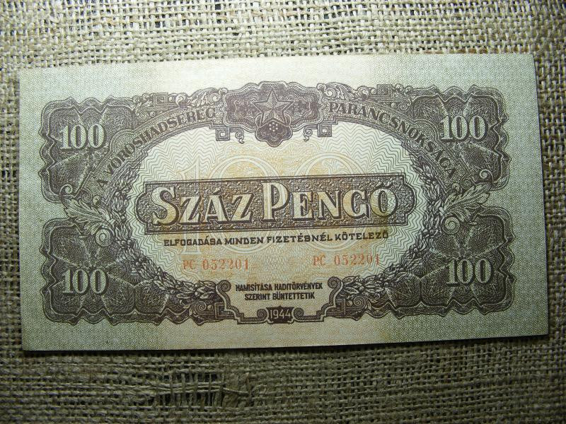 100 pengő, 1944, Vörös Hadsereg