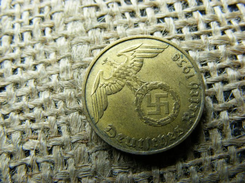 Birodalmi 5 pfennig érme, 1938 J