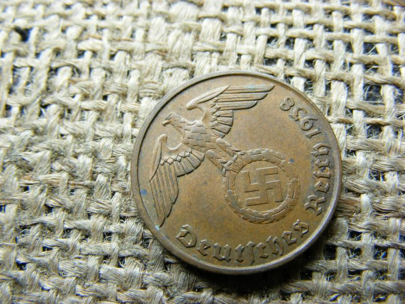 Birodalmi 2 pfennig érme, 1938, J jelzés