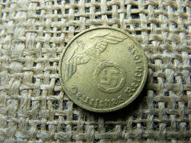 Birodalmi 5 pfennig, 1938 D
