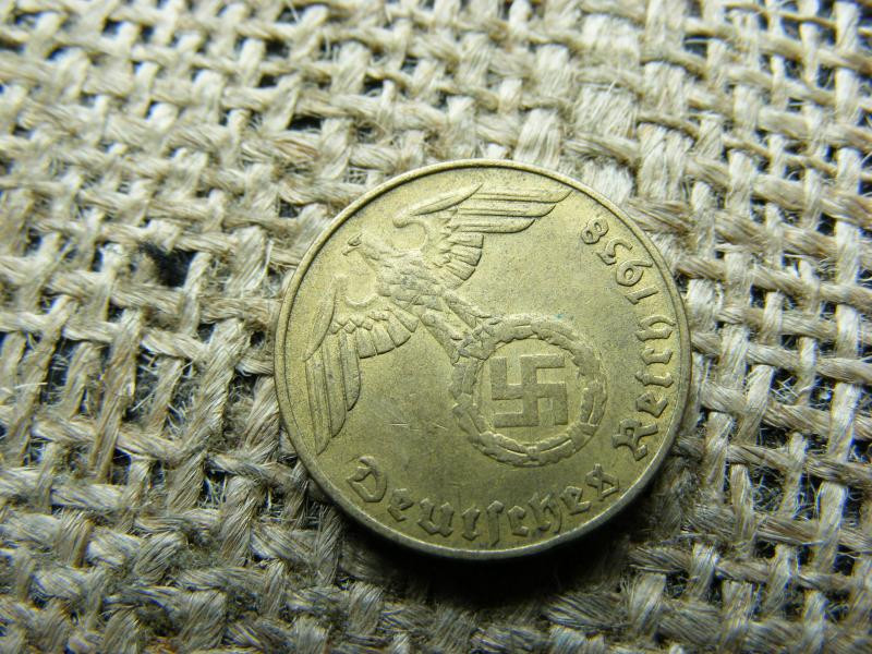 Birodalmi 5 pfennig érme, 1938 E