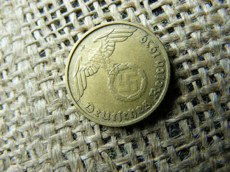 Birodalmi 5 pfennig érme, 1939, B jelzéssel