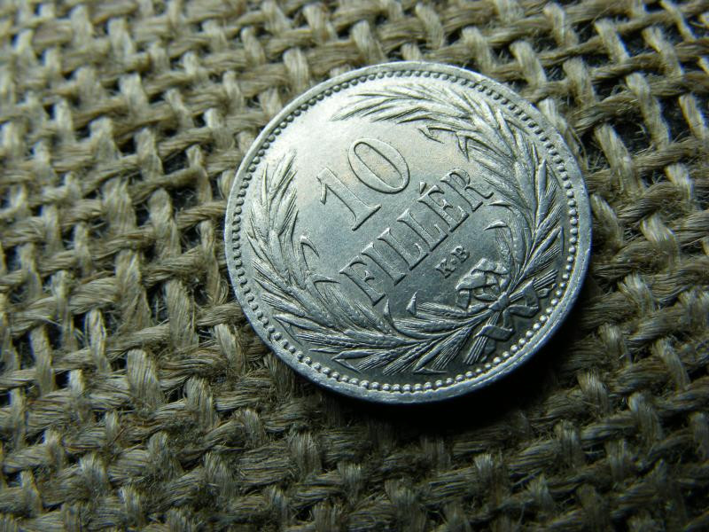 10 fillér, 1908, KB