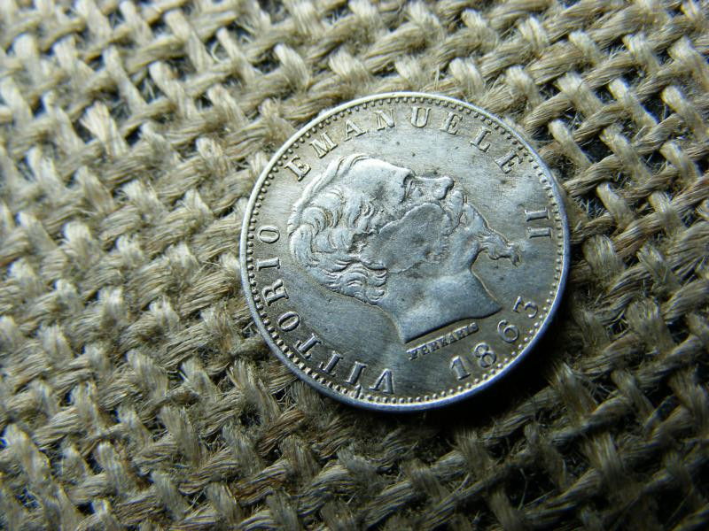 Ezüst 20 Centesimi, 1863, Olasz Királyság
