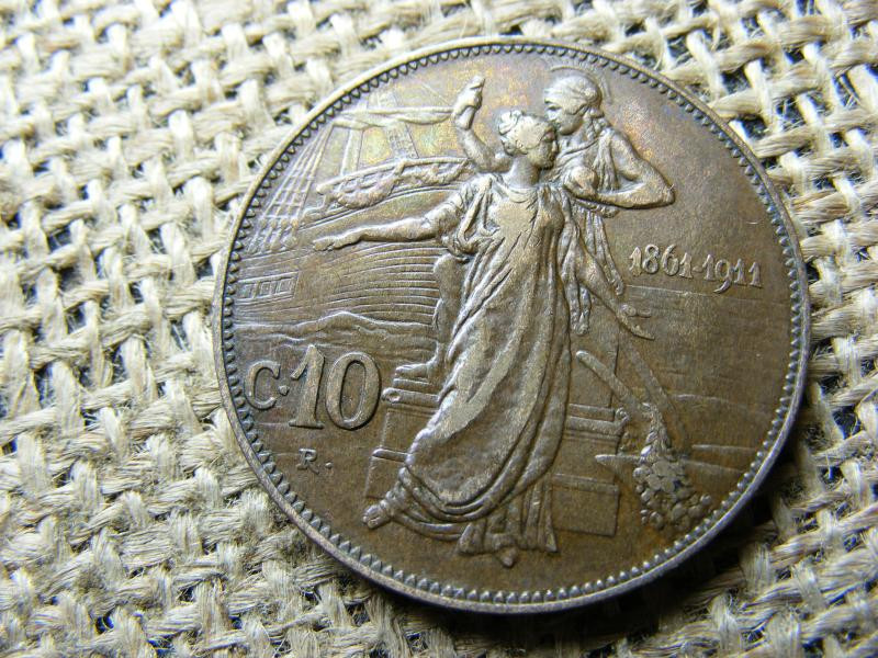 10 Centesimi, 1911, Olaszország