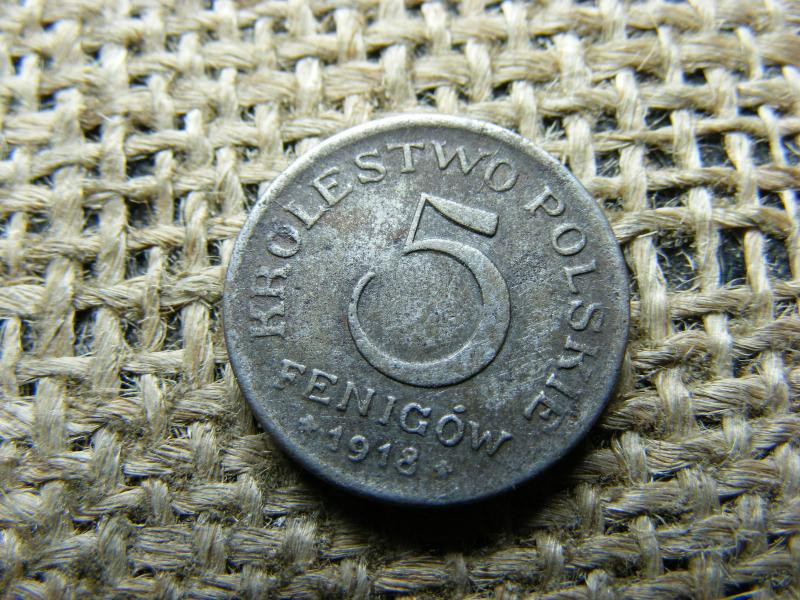 Lengyel megszállás 5 fenigov, 1918