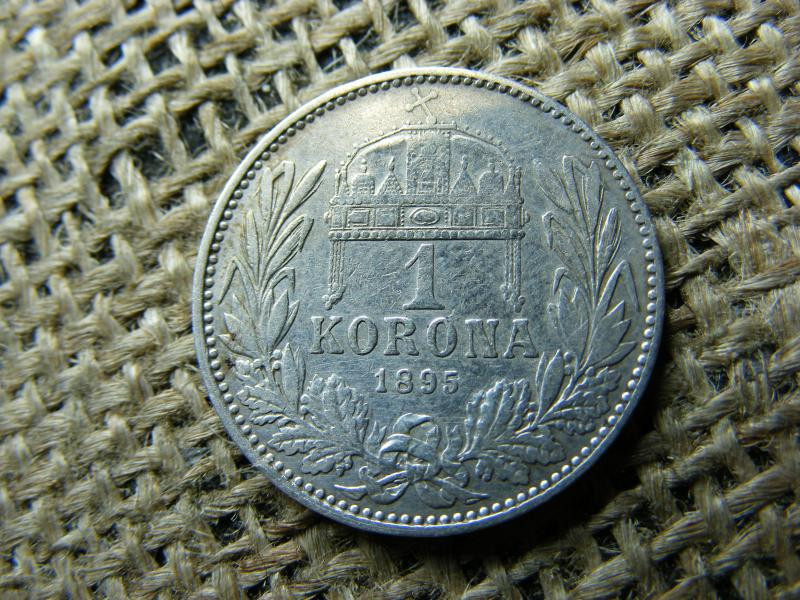 Ezüst 1 korona, 1895, KB