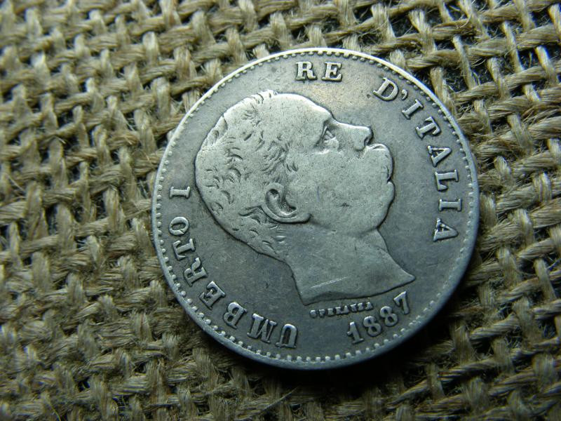 Ezüst 1 lira, 1887, Olaszország