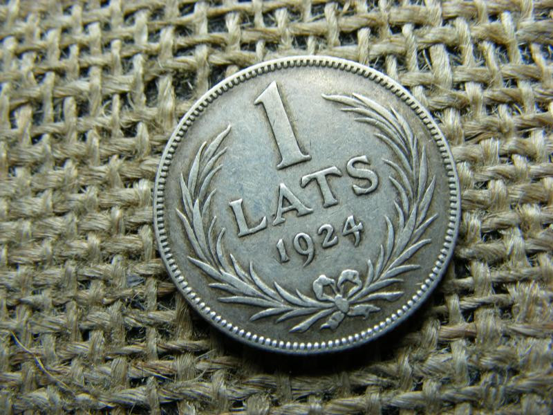 Ezüst 1 Lats, 1924, Lettország