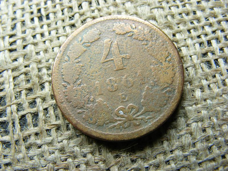 4 krajcár 1861 E, ritka