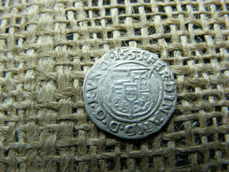 Ezüst Ferdinánd dénár, 1553, KB