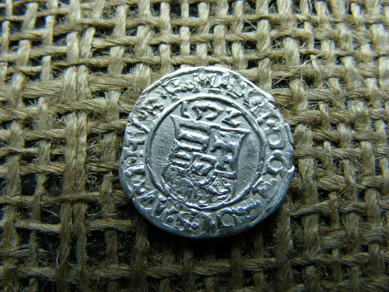 Ezüst Miksa dénár, 1572, KB