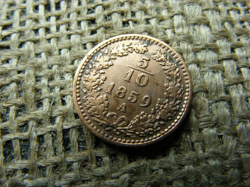 5/10 krajcár, 1859, Ferenc József