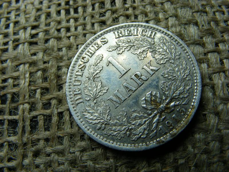 Birodalmi 1 márka, 1915, ezüst